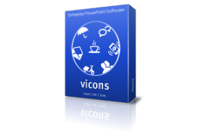 vector icons with vicons add-in for Microsoft Office : PowerPoint, Excel, Word