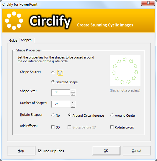Circlify add-in for PowerPoint - Circle Shapes