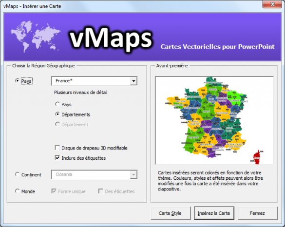 youpresent.co.uk vMaps Cartes pour PowerPoint