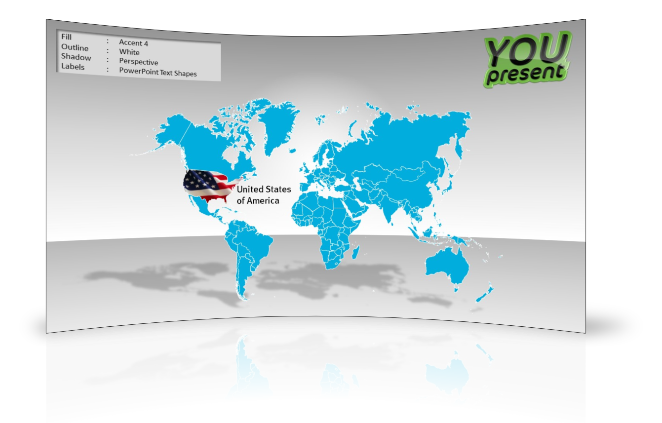 World Map Template for PowerPoint YOUpresent