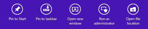 Windows 8 - Run as adminstrator