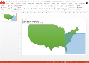 Area of Irregular Polygon - USA Map Calculated