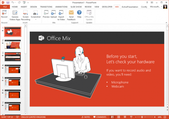 Office Mix for PowerPoint - Getting Started