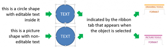 Shape Types in PowerPoint ribbon