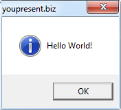 VBA Macro - Hello World