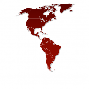 PowerPoint Map Template of North and South America