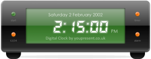 digital clock for PowerPoint