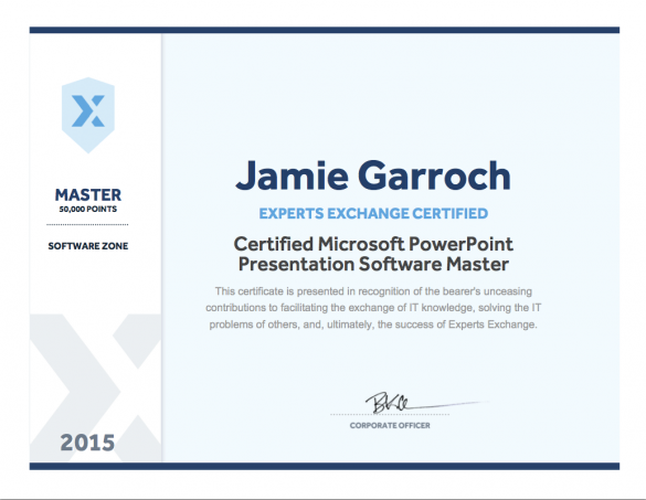 Experts Exchange PowerPoint Master