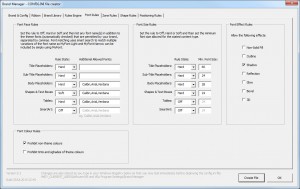Brand Manager - Config editor - font rules