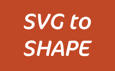 Insert SVG and ungroup to create separate editable PowerPoint objects