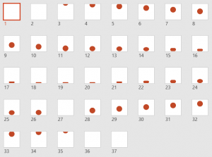 Bouncing Balls Slide Sorter View