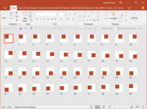Squares Slide Sorter View