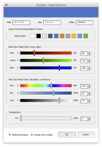 YOUtools Color Picker Pro on Mac