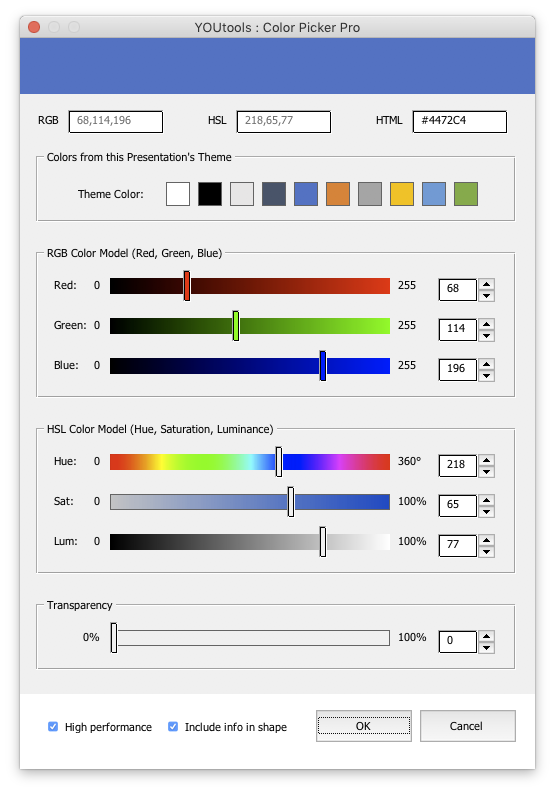 hex color text on powerpoint for mac