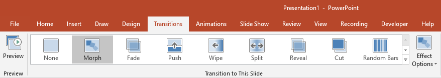 3D Morph Transition in PowerPoint